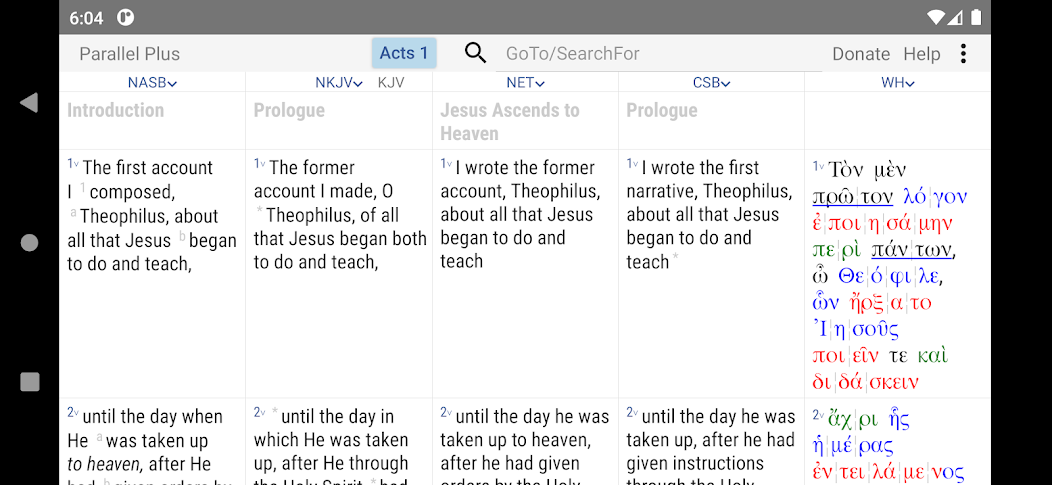 Parallel Plus® offline Bible app with helps