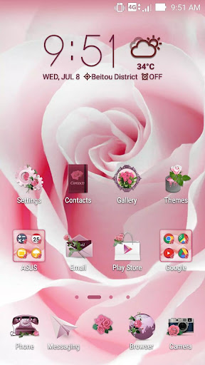 Rose ASUS ZenUI Theme Screen 2