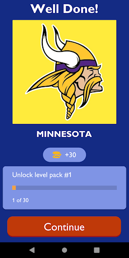Guess The NFL Logo Quiz Screen 2