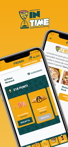 Android application InTime Pizza screenshort