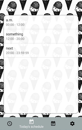 Day of week Scheduler Screen 2