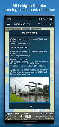 Water Map Live - Routes, AIS Screen 2