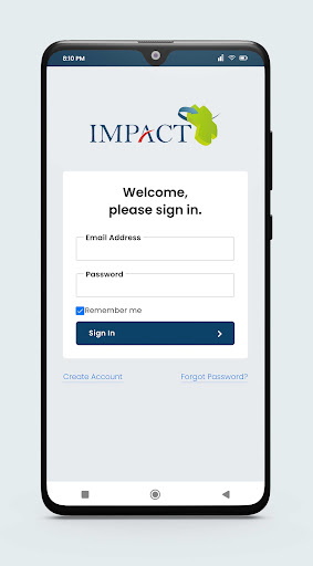 Android application Impact Care Services screenshort