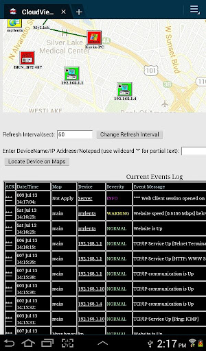CloudViewNMS Agent Screen 2