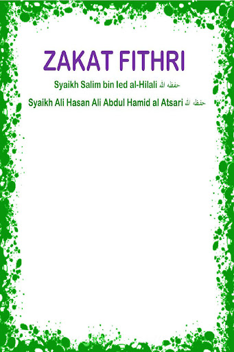 Android application Zakat Fithri By Syaikh Salim screenshort