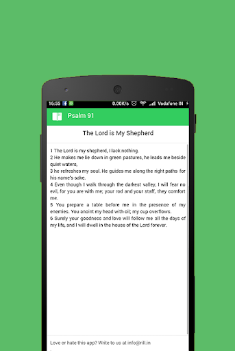 Psalm 23 Lite - Bible App Screen 2