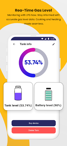 LPG Now - Live Gas Monitoring Screen 3