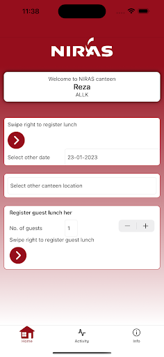 NIRAS Canteen Screen 2