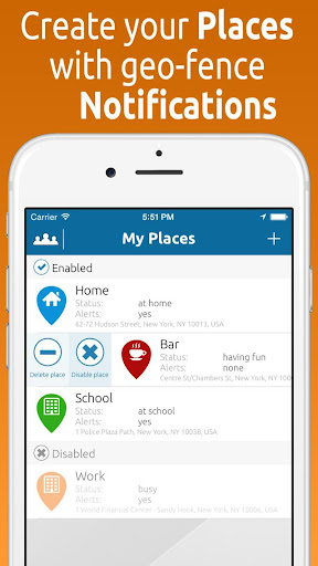 KinKin - Family Locator Screen 2