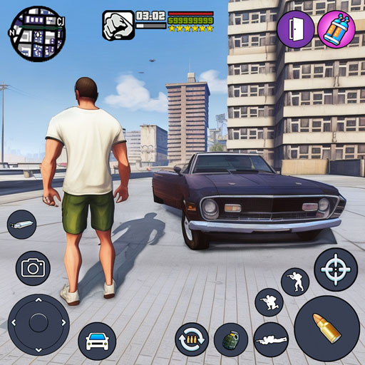Gangster Vegas Crime Car Games logo