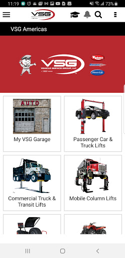 Android application VSG Lunati Garage screenshort