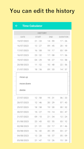 Time Calculator Screen 3
