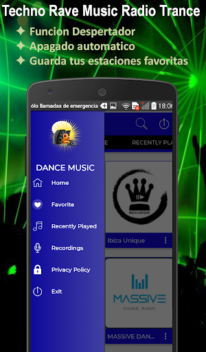 Techno Rave Music Radio Trance