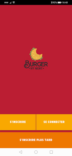 Android application Burger By Night screenshort