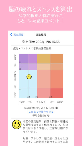 ヒロミル -疲労ストレススキャン- Screen 3