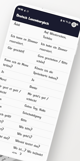 Deutsch - Luxemburgisch Screen 2