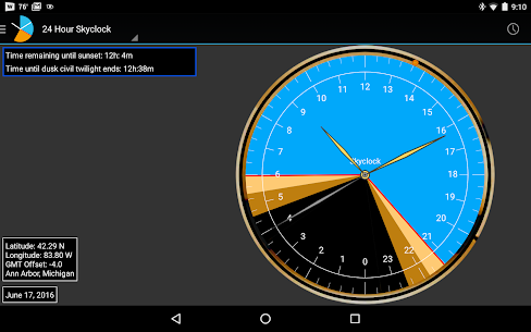 Skyclock The sunrise/sunset twilight calculator v1.5-4 MOD APK (Premium Unlocked) Free For Android 9
