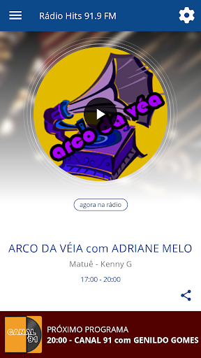 Android application Rádio Hits 91.9 FM screenshort
