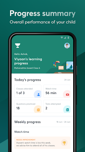 Android application Unacademy Parent App screenshort