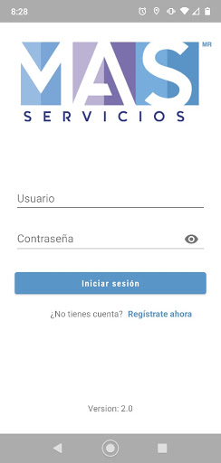 Android application Mas Servicios Proveedor screenshort