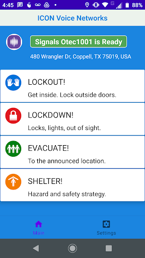 Android application ICON Signals Alarm Generator R screenshort