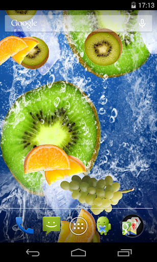 Fruits Live Wallpaper Screen 2