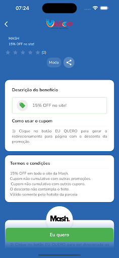 Unico Clube de descontos Screen 2