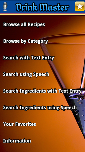 Android application Drink Master screenshort