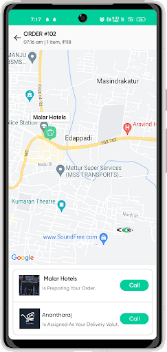 Lyo Food Delivery Screen 3