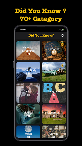 Android application Did You Know Facts screenshort