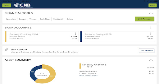 CNB Bank & Trust Screenshot