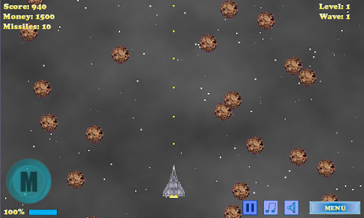 Android application Space Wars screenshort