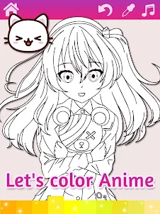 Anime Manga Coloring Pages wit