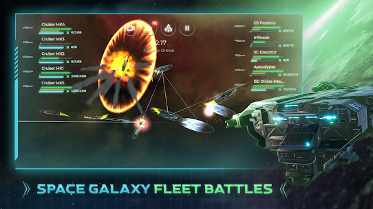 Galaxy Arena Space Battles APK + MOD [Unlimited Money, Early Access] 2