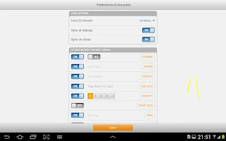 toodleTasks Tablet - Toodledo APK ภาพหน้าจอ #8