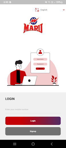 Android application MARU REWARDZ PROGRAM screenshort