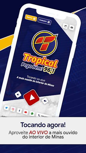 Android application Radio Tropical Minas screenshort