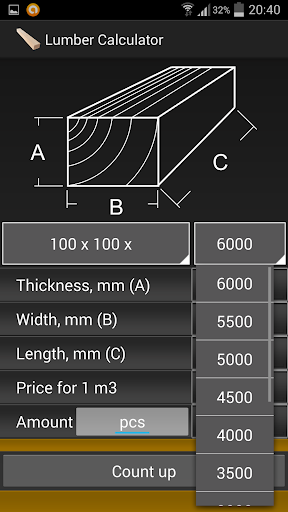 Calculator Lumber & Timber Screen 3