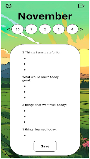 Daily Journal Screen 3