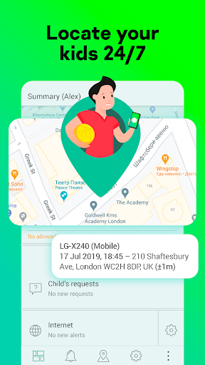Parental Control & Kids GPS: Kaspersky SafeKids 1.67.0.9 screenshots 1
