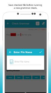 English Grammar Spell Check Screenshot