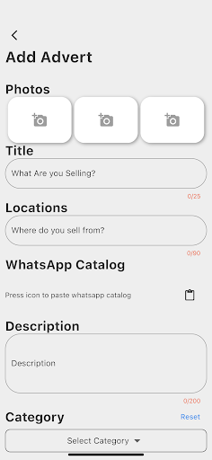 Zim Dealers Buy & Sell Market Screen 3