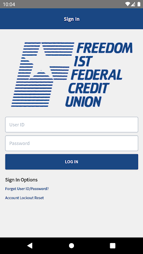 F1stFCU Mobile Banking Screen 2