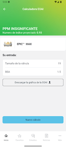 Vista previa de la aplicación