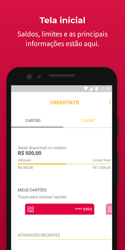 Android application Crediffato screenshort