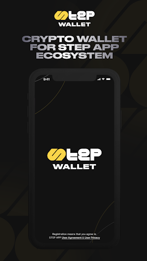 Android application Step Crypto Wallet screenshort