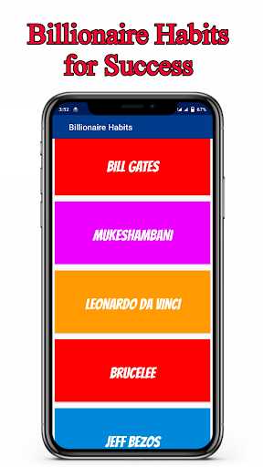 Android application 100+ Billionaire Habits screenshort