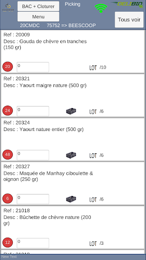 Logistics Winbooks Delibio Screen 3