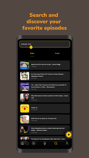 Android application Tonocast screenshort