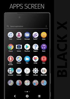 BLACK X Xperia Themeのおすすめ画像3